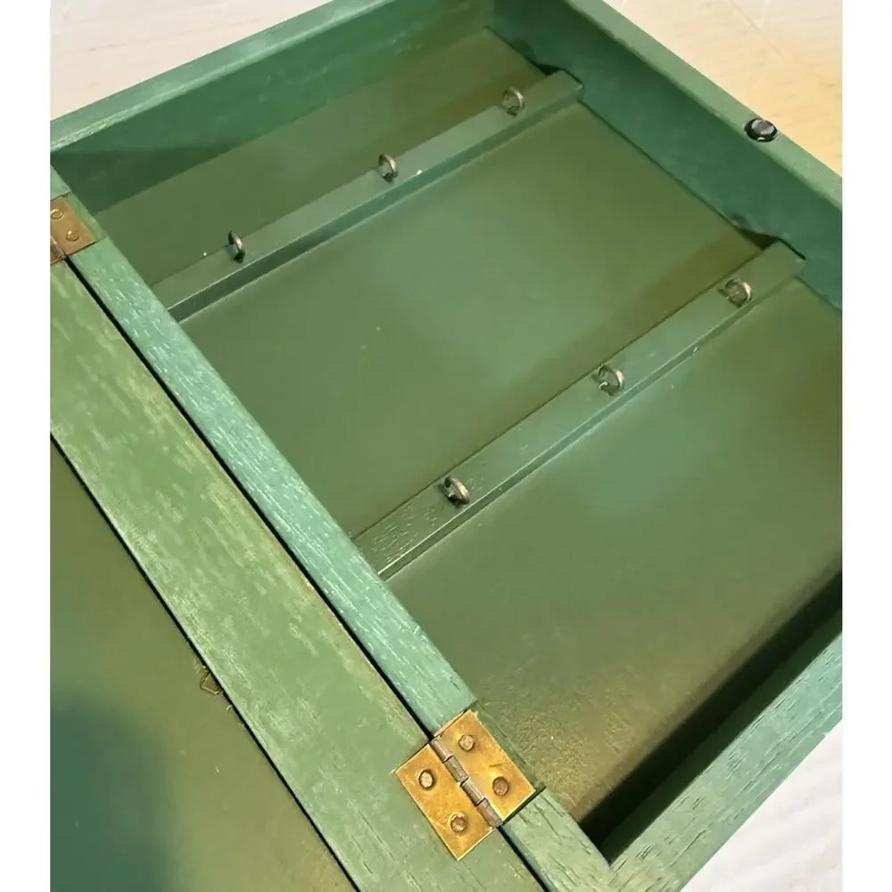 Hide A Key Holder Wall Box Cabin French Floral Painted Decor